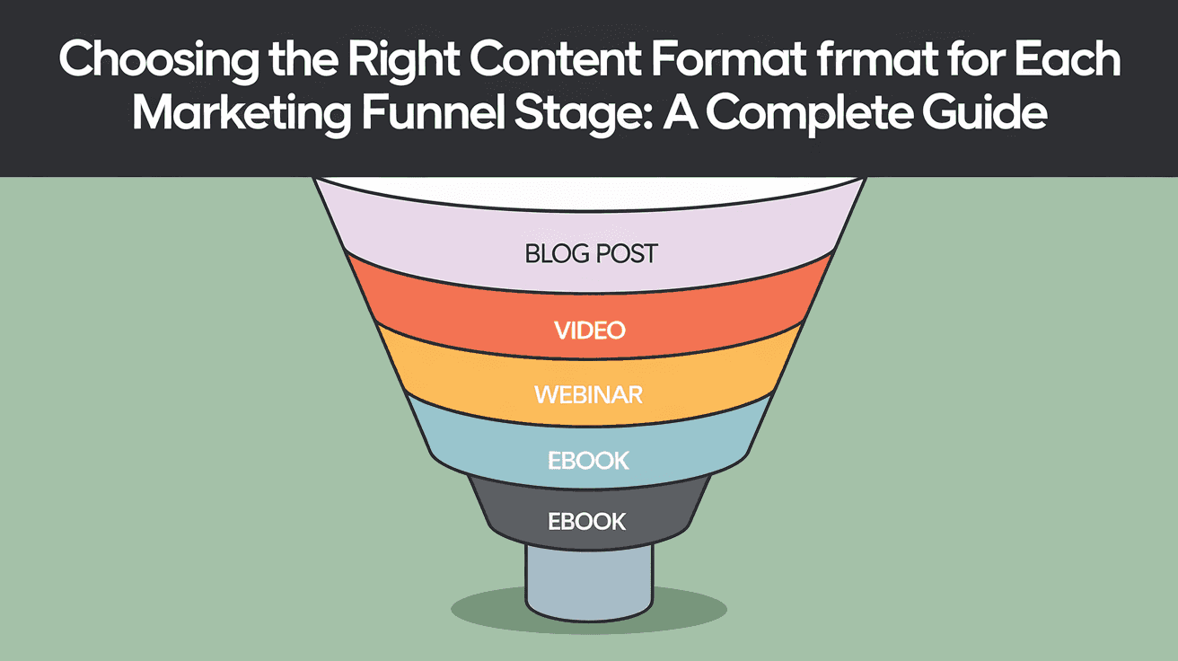 Choosing the Right Content Format for Each Marketing Funnel Stage: A Complete Guide