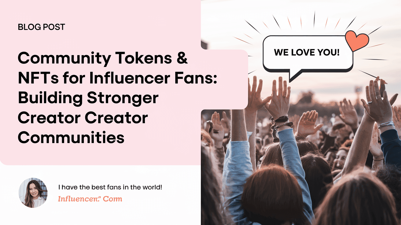 Community Tokens & NFTs for Influencer Fans: Building Stronger Creator Communities